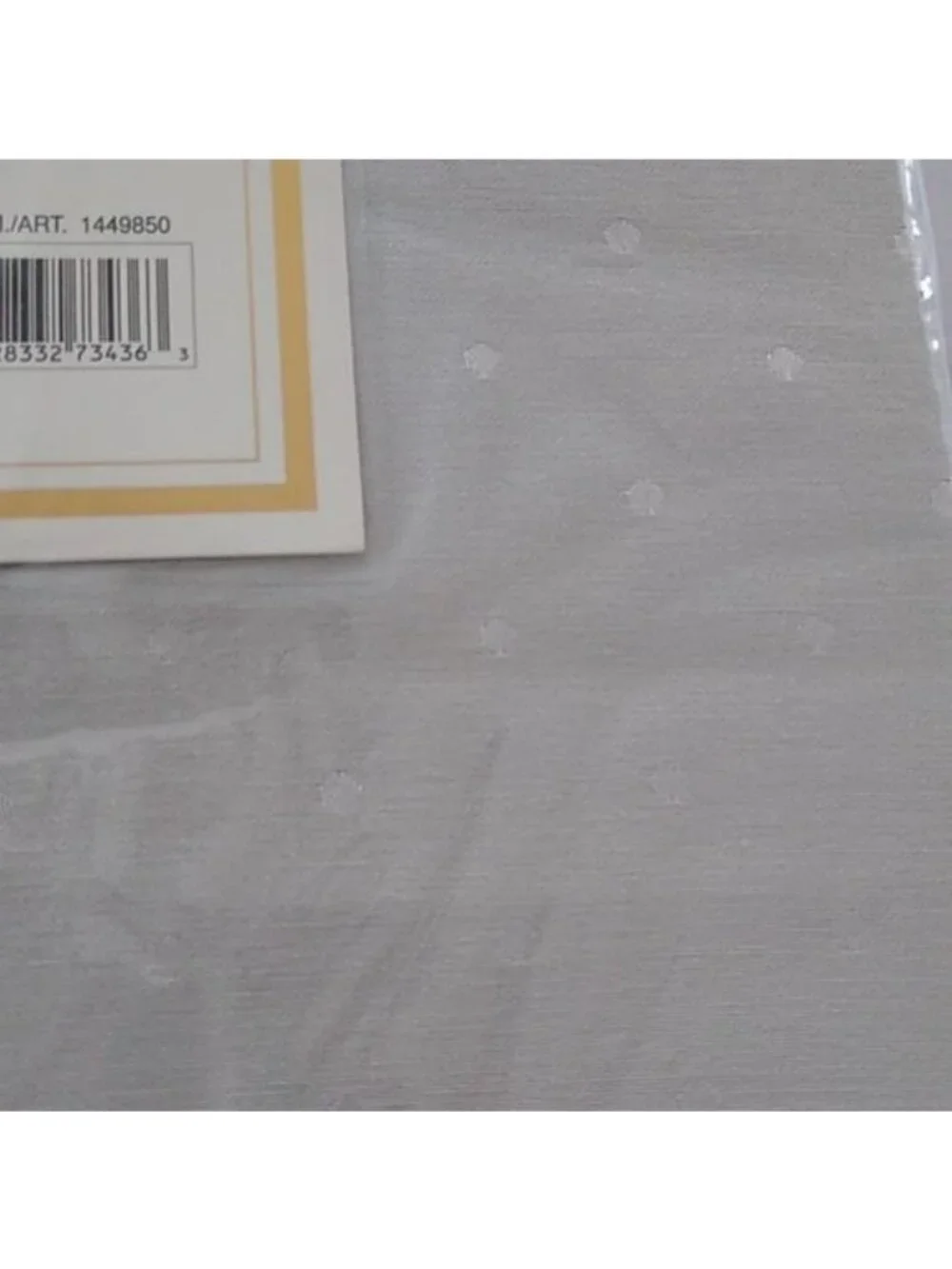 Kate Spade Soft Silver Gray Larabee Dot Tablecloth + 8 Napkins, 9pc Set